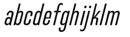 Directors Gothic 220 Regular Oblique Font LOWERCASE