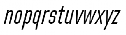 Directors Gothic 220 Regular Oblique Font LOWERCASE