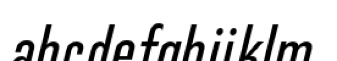 Directors Gothic 230 Medium Oblique Font LOWERCASE