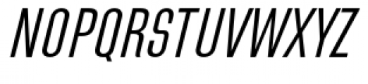 Directors Gothic 230 Regular Oblique Font UPPERCASE