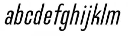 Directors Gothic 230 Regular Oblique Font LOWERCASE