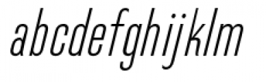 Directors Gothic 240 Extra Light Oblique Font LOWERCASE