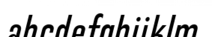 Directors Gothic 240 Medium Oblique Font LOWERCASE