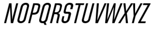 Directors Gothic 240 Regular Oblique Font UPPERCASE