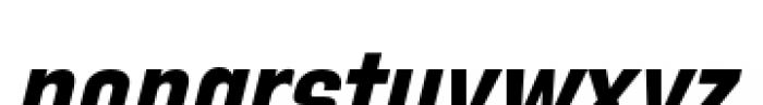 Directors Gothic 250 Bold Oblique Font LOWERCASE