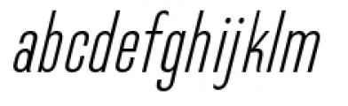 Directors Gothic 250 Extra Light Oblique Font LOWERCASE