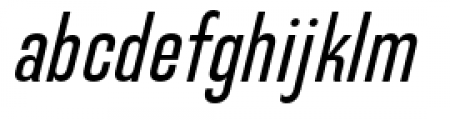 Directors Gothic 250 Regular Oblique Font LOWERCASE