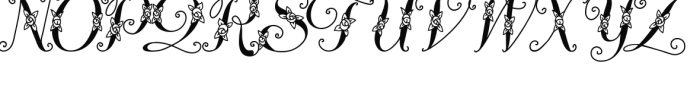 Divinity Rose Monograms Mix A Font UPPERCASE