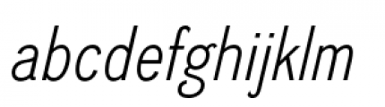 Divulge Condensed Light Italic Font LOWERCASE