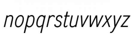 Divulge Condensed Light Italic Font LOWERCASE