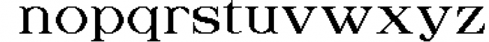 Digitany - Multipurpose Pixel-Serif Font Font LOWERCASE
