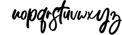 Display Signature Font - SVG 2 Font LOWERCASE