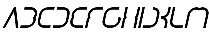 DISMECHA Bold Italic Font UPPERCASE