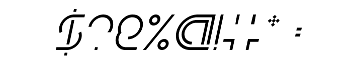 DISMECHA Italic Font OTHER CHARS