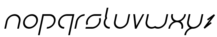 DISMECHA Italic Font LOWERCASE