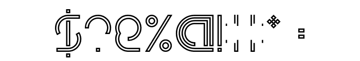DISMECHA_Hollow Font OTHER CHARS