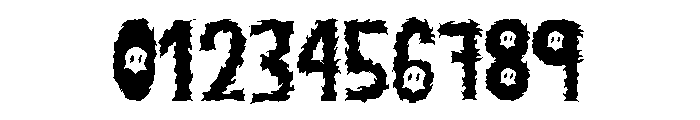 DISTURBED SEMIBOLD Font OTHER CHARS