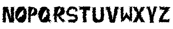 DISTURBED SEMIBOLD Font UPPERCASE