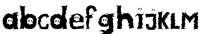 DISTURBED SEMIBOLD FONT