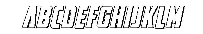 DiaClone 3D Italic FONT