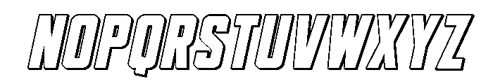 DiaClone 3D Italic Font LOWERCASE