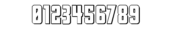 DiaClone 3D Font OTHER CHARS