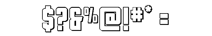 DiaClone 3D Font OTHER CHARS