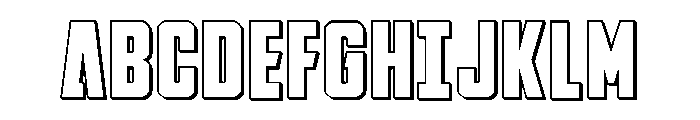 DiaClone 3D Font UPPERCASE