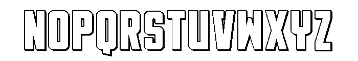 DiaClone 3D Font UPPERCASE