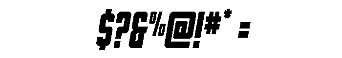 DiaClone Condensed Italic Font OTHER CHARS