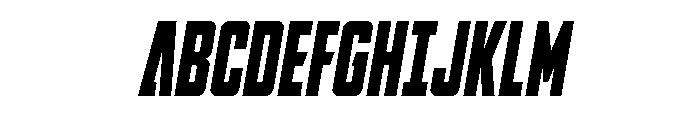 DiaClone Condensed Italic Font UPPERCASE