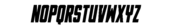 DiaClone Condensed Italic Font UPPERCASE