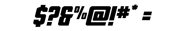 DiaClone Expanded Italic Font OTHER CHARS