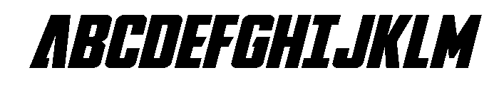 DiaClone Expanded Italic Font UPPERCASE