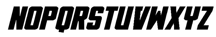 DiaClone Expanded Italic Font UPPERCASE