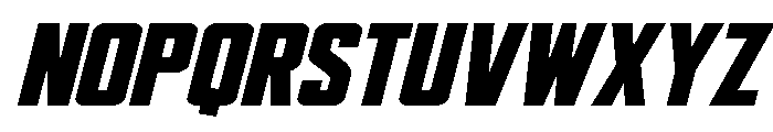 DiaClone Expanded Italic Font LOWERCASE