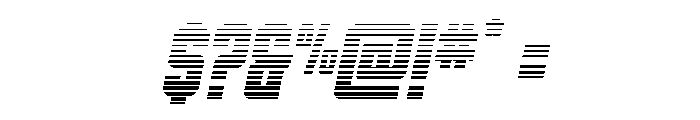 DiaClone Gradient Italic Font OTHER CHARS
