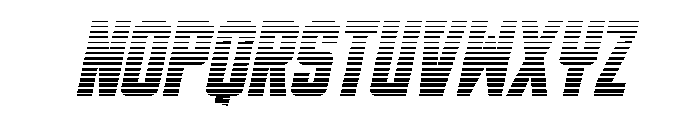 DiaClone Gradient Italic Font UPPERCASE