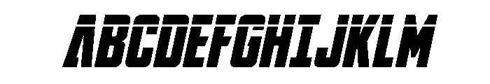 DiaClone Laser Italic Font UPPERCASE