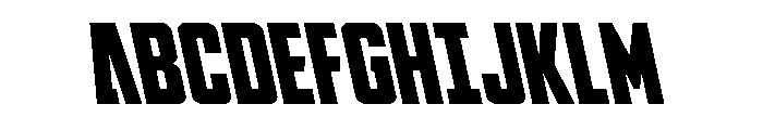 DiaClone Leftalic Font UPPERCASE