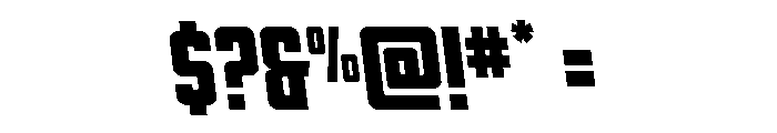DiaClone Semi-Leftalic Font OTHER CHARS