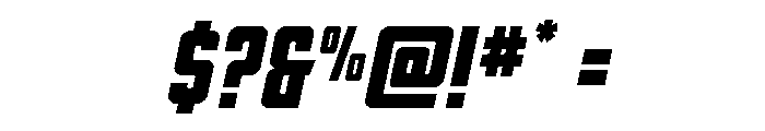 DiaClone Spaced Italic Font OTHER CHARS