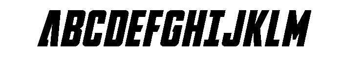 DiaClone Spaced Italic Font UPPERCASE