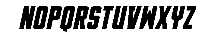 DiaClone Spaced Italic Font UPPERCASE