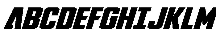 DiaCloneWide Italic Font UPPERCASE