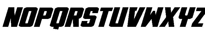 DiaCloneWide Italic Font UPPERCASE