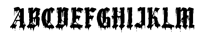 Diabolic DEMO Font UPPERCASE