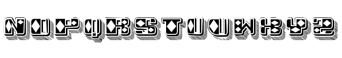 Diamond Flat Regular Font LOWERCASE