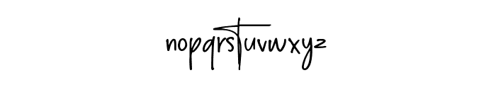Diamond Signature Regular Font LOWERCASE