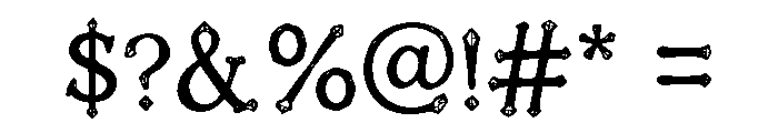 Diamond Well Personal Use Only Font OTHER CHARS